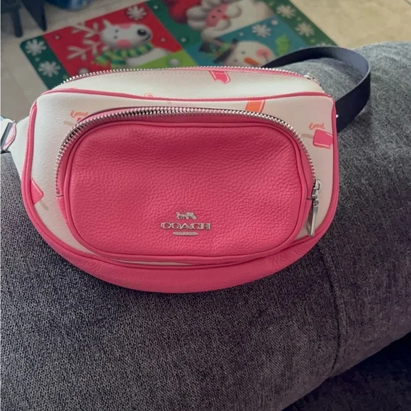 Coach popsicle Pink and white belt bag/ fanny pack - Picture 2 of 11